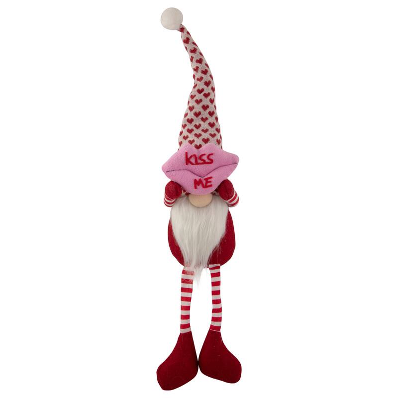 Sitting Kiss Me Lips Valentine's Day Gnome - 23"