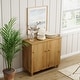 preview thumbnail 34 of 50, Buffet Cabinet with 3 Compartments for Dining Room, 32.4"H Sideboard
