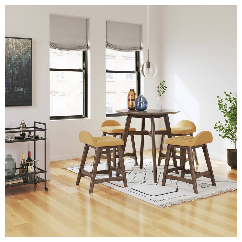 Signature Design by Ashley Lyncott Upholstered Counter Height Bar Stool (Set of 2) - 19"W x 20"D x 29"H