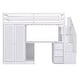 preview thumbnail 19 of 17, Versatile Twin Loft Kids Bed with Wardrobe,Stair,Desk,Drawer,Cabinet