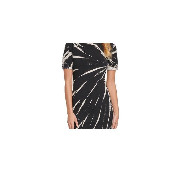 dkny tee shirt dress DKNY Sport Women's Stud Logo V-Neck T-Shirt Dress