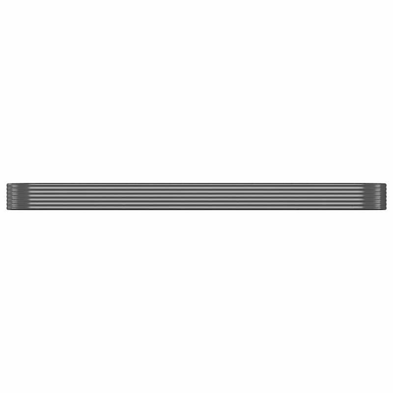 vidaXL Garden Raised Bed Anthracite Powder-coated steel Large Raised Bed - 199.6 x 39.4 x 14.2