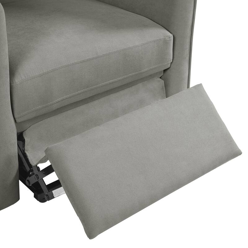 Power Lift Recliner Barrel Shape Recliner Chair Lift Assist Reclining Chair Electric Lift Chair with Footrest and Side Pocket