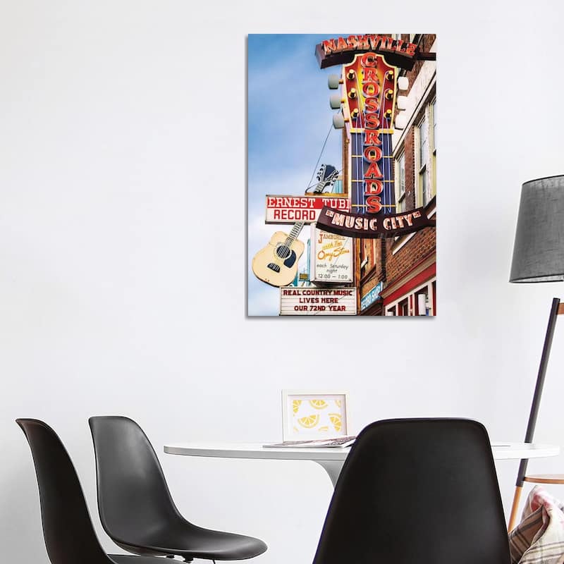 iCanvas "Nashville Music City" by Susanne Kremer Canvas Print - 40x26x1.5