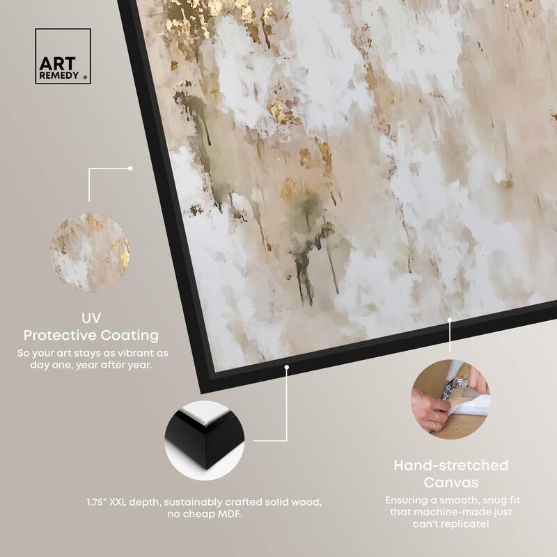 Golden Glimmer Gesture II Canvas by Art Remedy