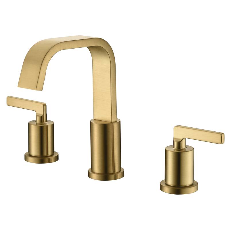 Ultra Faucets Ardua Collection Two-Handle Widespread Lavatory Faucet - Brushed Gold UF56708