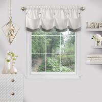 Gray valance kitchen curtains