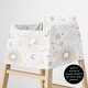 preview thumbnail 5 of 4, Sweet Jojo Designs Star and Moon Girl 5 in 1 Baby Car Seat Nursing Cover Pink Gold Grey Celestial Sky Stars Shabby Chic