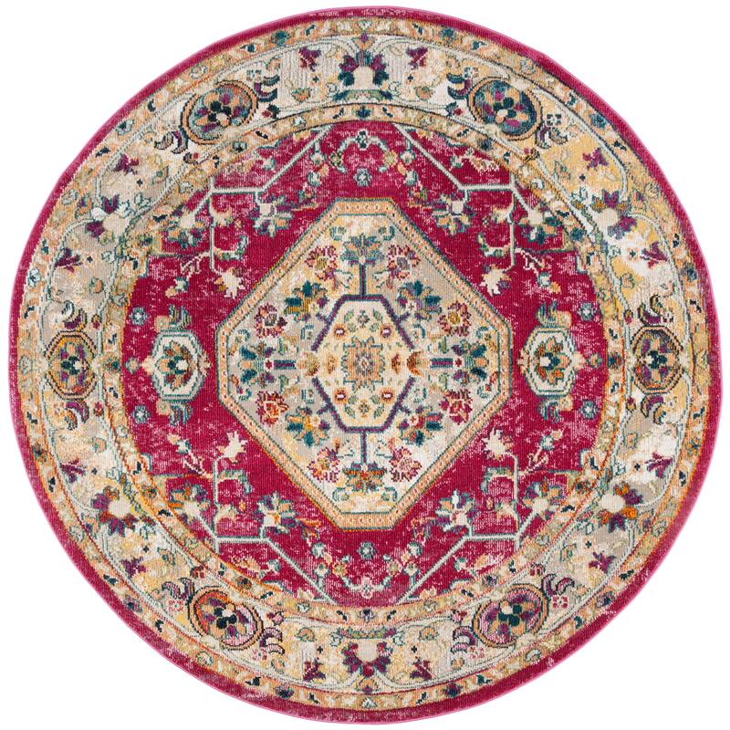 SAFAVIEH Savannah Basmah Boho Oriental Polyester Medallion Rug