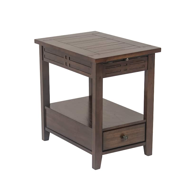 Steve Silver Vallee Mocha Cherry Chairside Table