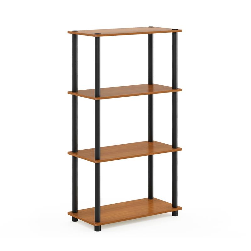 Porch & Den St. Marks 4-tier Multipurpose Shelf Display Rack - Light Cherry/Black
