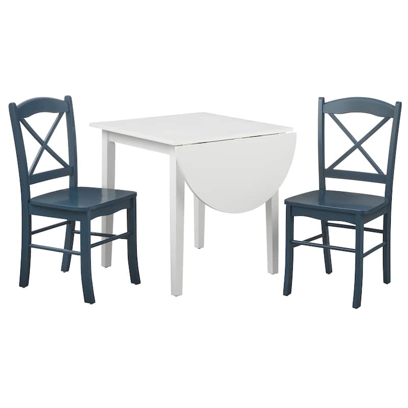 Simple Living Country Cottage Drop Leaf 3-piece Dining Set