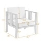 preview thumbnail 12 of 195, Outdoor Teak Solid Wood Patio Furniture Set Loveseat Armchair Table Collection
