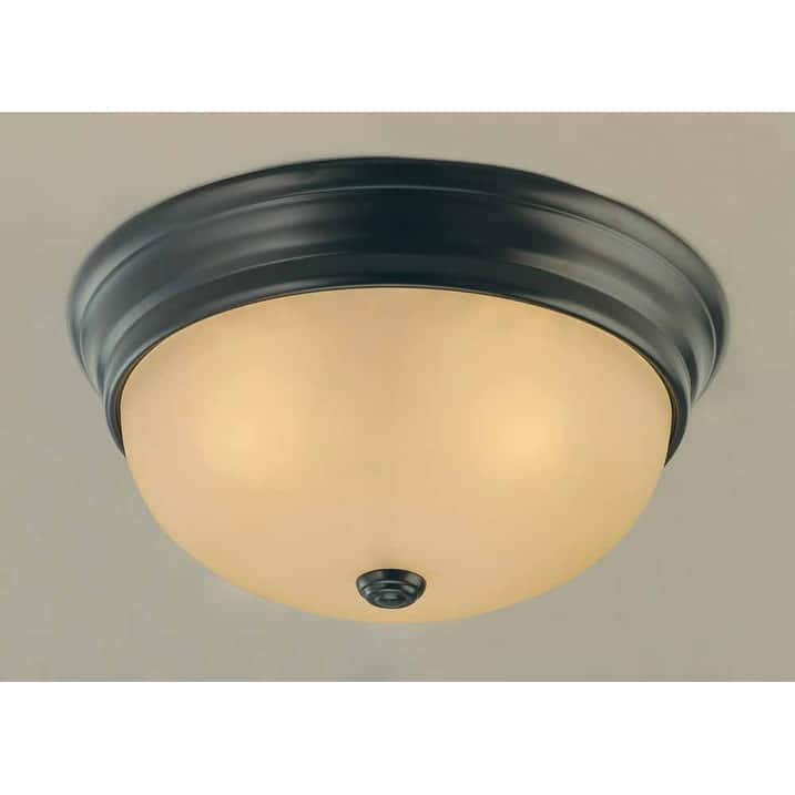 Volume Lighting V7584 Marti 3 Light Flush Mount Ceiling Fixture with - Antique Bronze