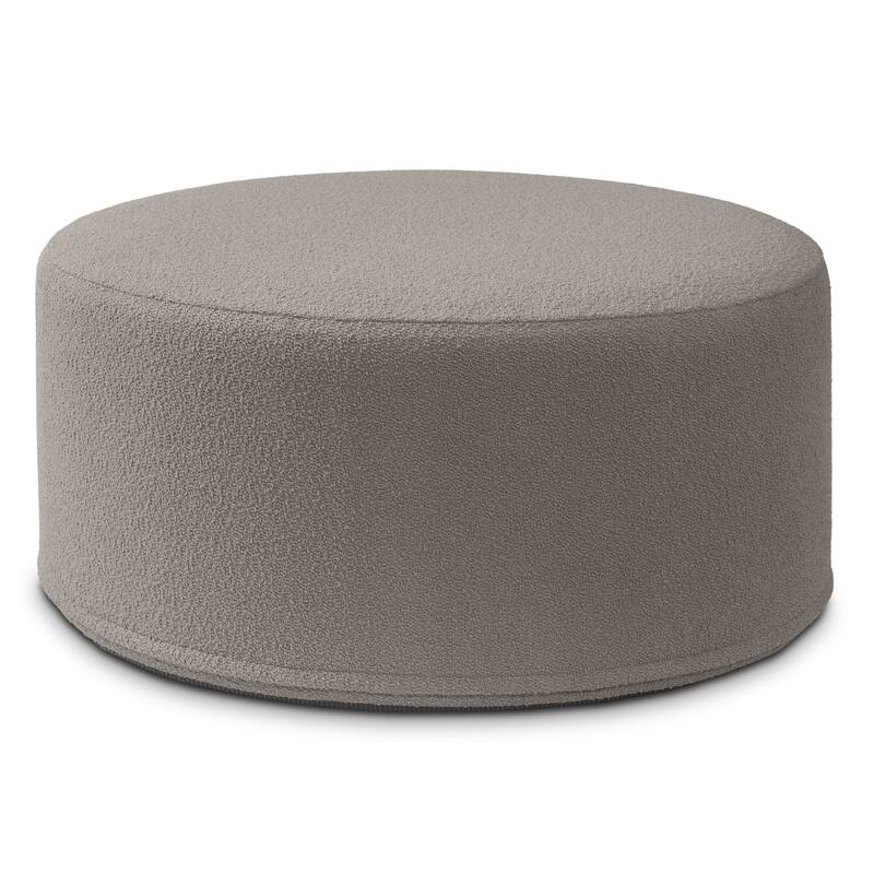 Jaxx Candler Round Couch Ottoman Large Coffee Table & Foot Rest