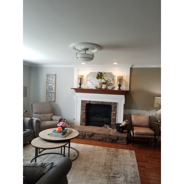 Kichler Lighting Alkire Collection 3 light Brushed Nickel Semi