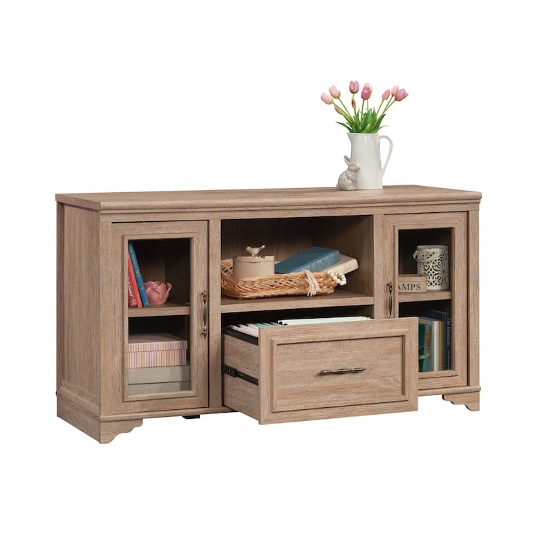 Credenza, Lateral File, File Cabinet , Office Storage Cabinet Brown finish