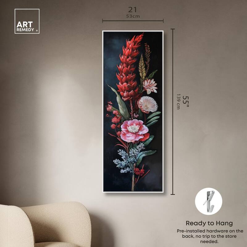 Botanical Rhapsody I Panoramic Canvas by Art Remedy
