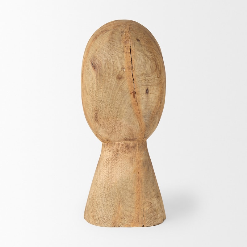 Ivan Large Wooden Head Sculpture