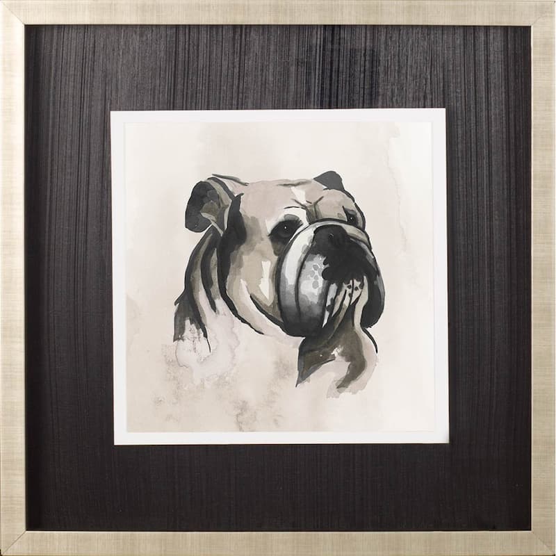 Small Inked Dogs III Framed Art Print