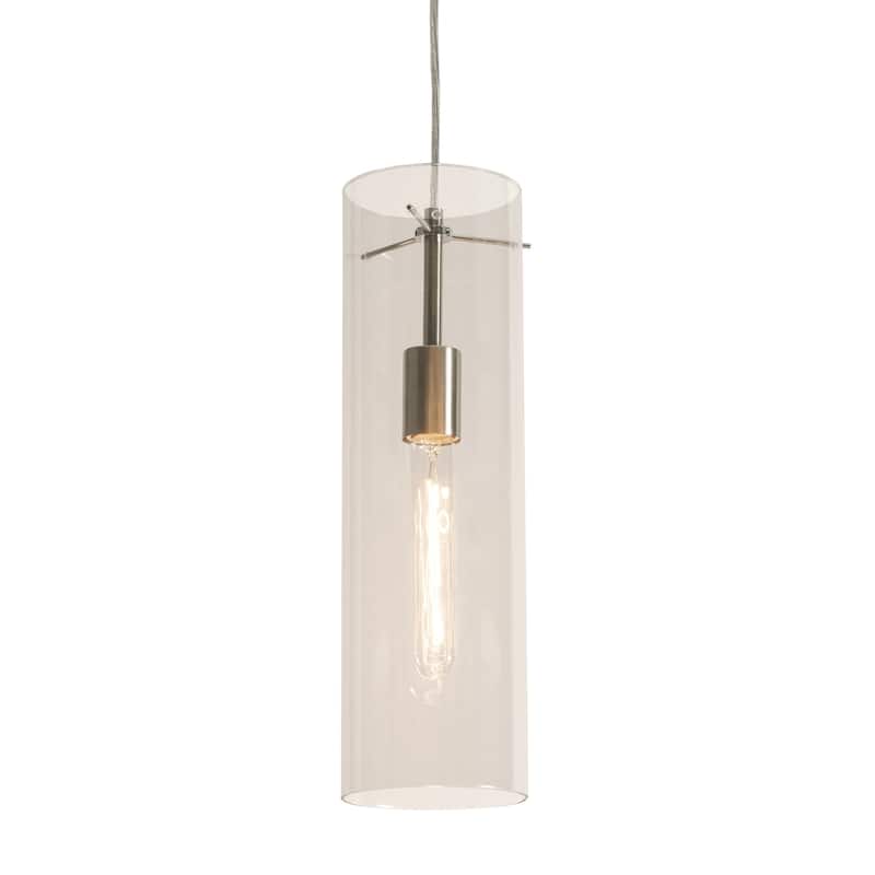Aspects View 1-light Satin Nickel Pendant - Clear
