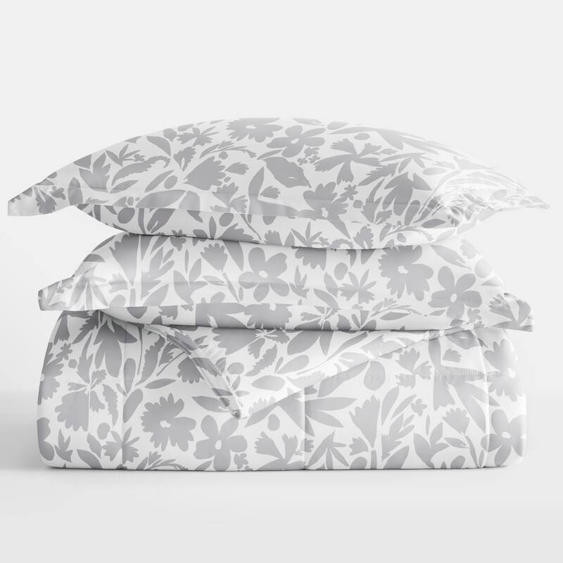 Becky Cameron Premium Abstract Garden Patterned Comforter Set - Queen