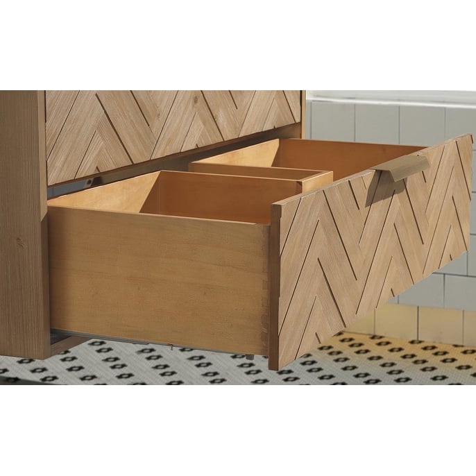 Ari Bath Carlsbad 42" Floating Bathroom Vanity Weathered Fir