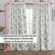preview thumbnail 3 of 25, HLC.ME Scarlet Floral & Birds Back Tab Rod Pocket - Light Filtering Darkening Curtain Panels, Pair