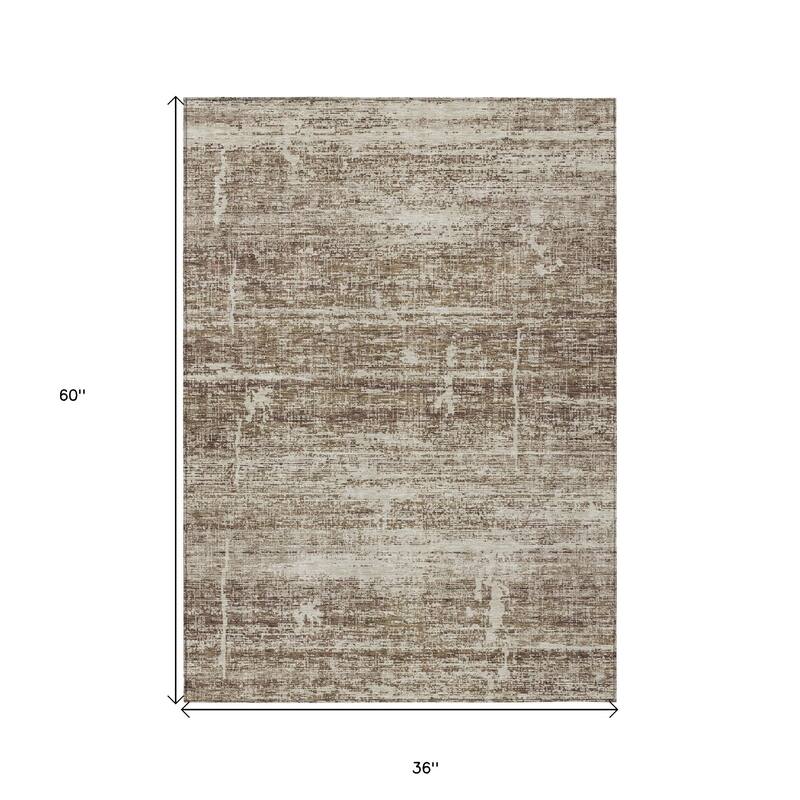 HomeRoots Abstract Transitional Rectangle Outdoor Rug