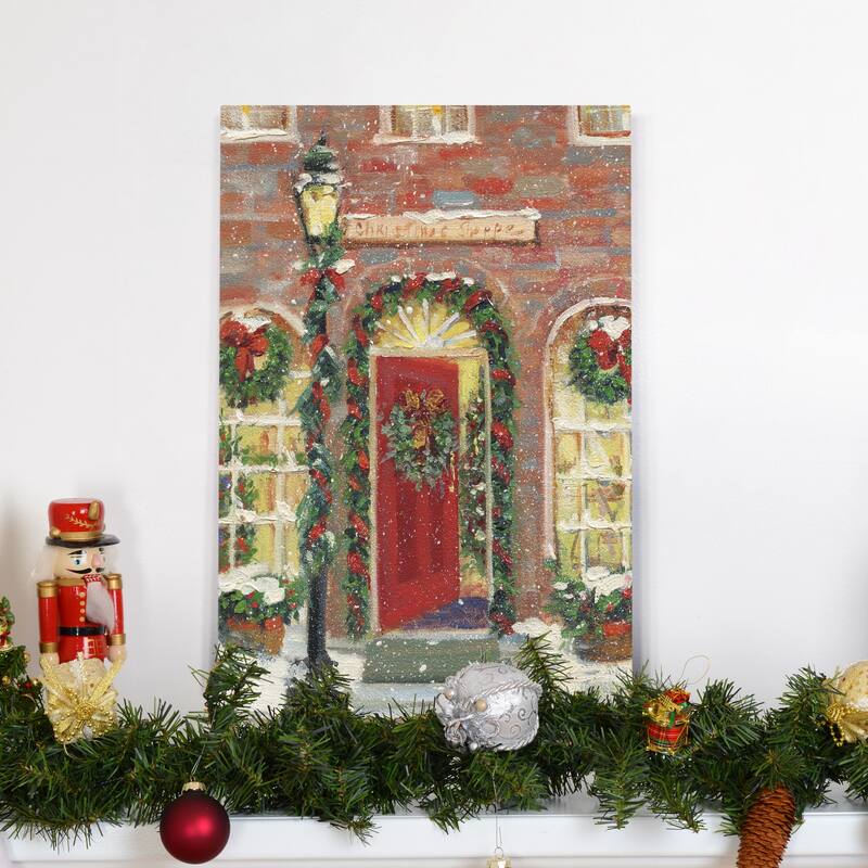 Christmas Shoppe-Premium Gallery Wrapped Canvas - Ready to Hang