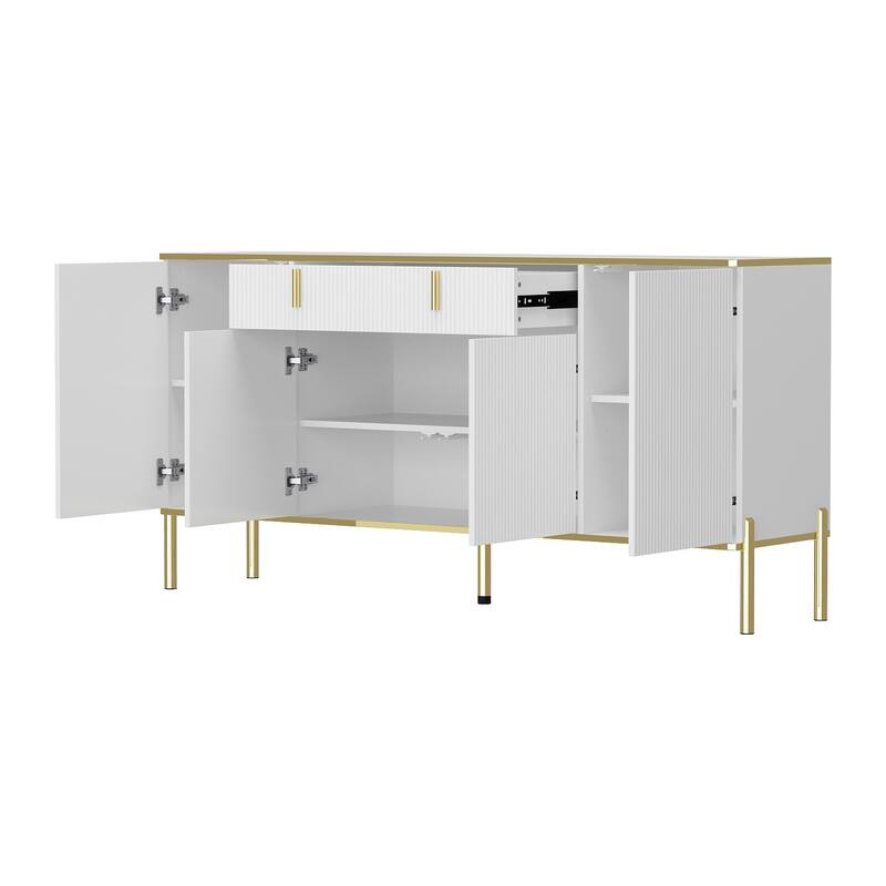 Timechee Kitchen Sideboard End Table Entry Accent Storage Cabinet