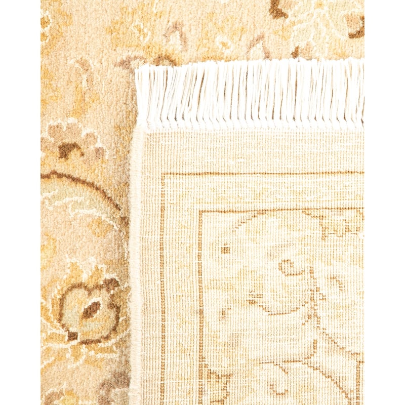 Overton Hand Knotted Wool Vintage Inspired Traditional Mogul Ivory Area Rug - 3 x 5