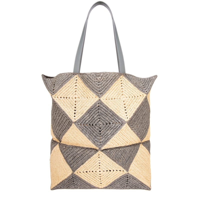 Loewe XL Puzzle Tote - Natural and Grey