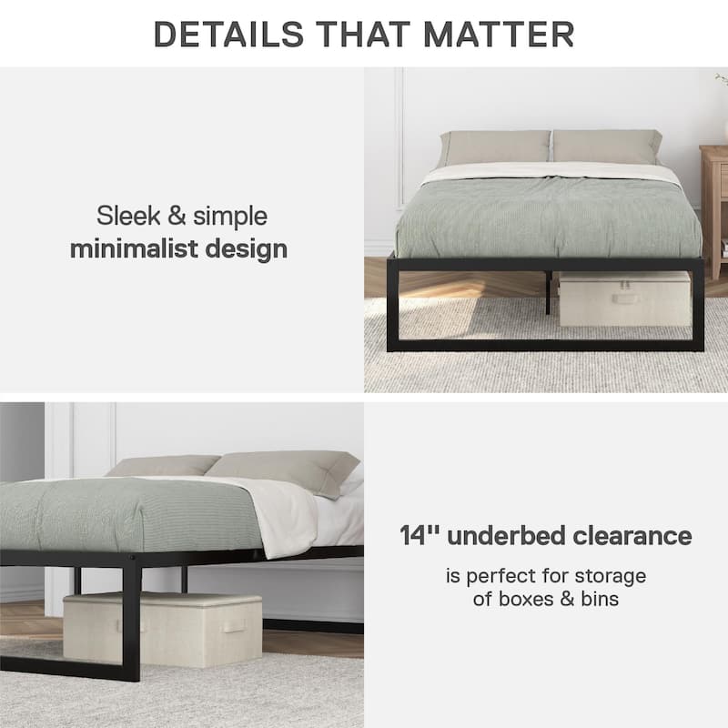 DHP Avey Modern Metal Platform Bed Frame