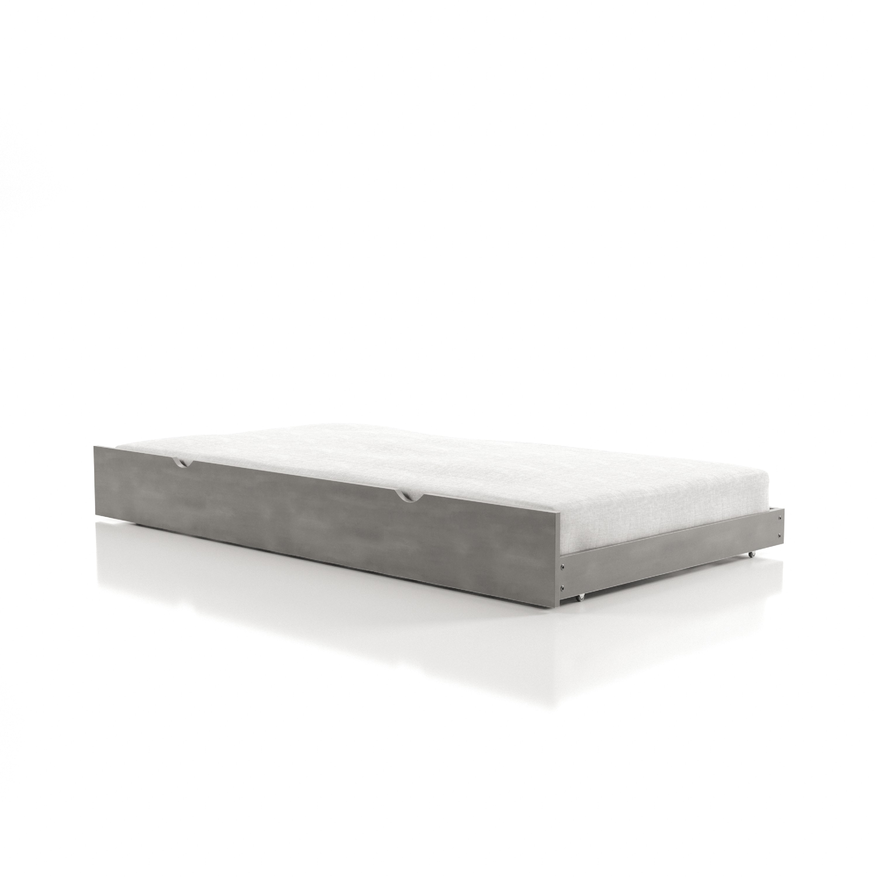 Furniture of America Hily Transitional Grey Twin Solid Wood Trundle
