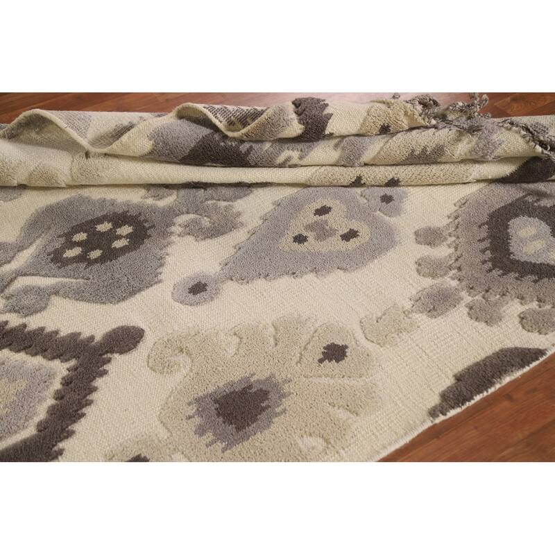 Geometric Moroccan Oriental Area Rug Handmade Wool Carpet - 5'2"x 8'0"