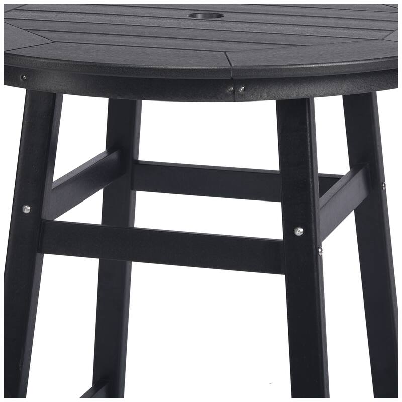 Polytrends Laguna Hdpe All Weather Outdoor Patio 35" Round Counter Table