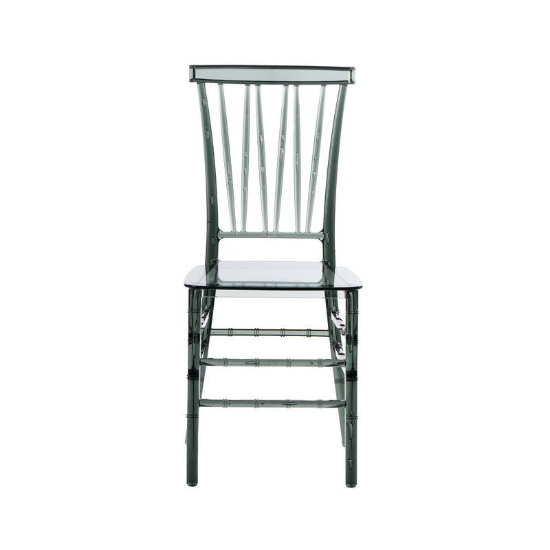 Modern Designs 2 and 4- piece Set of Stackable Transparent Chiavari Chairs for Events - N/A