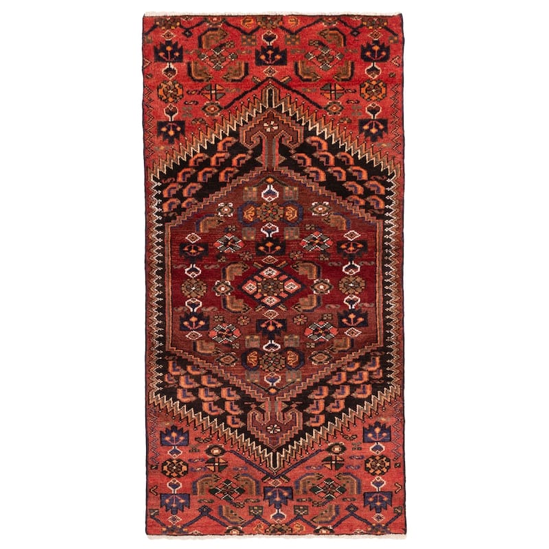 ECARPETGALLERY Hand-knotted Andelz Red Wool Rug - 2'11 x 5'10