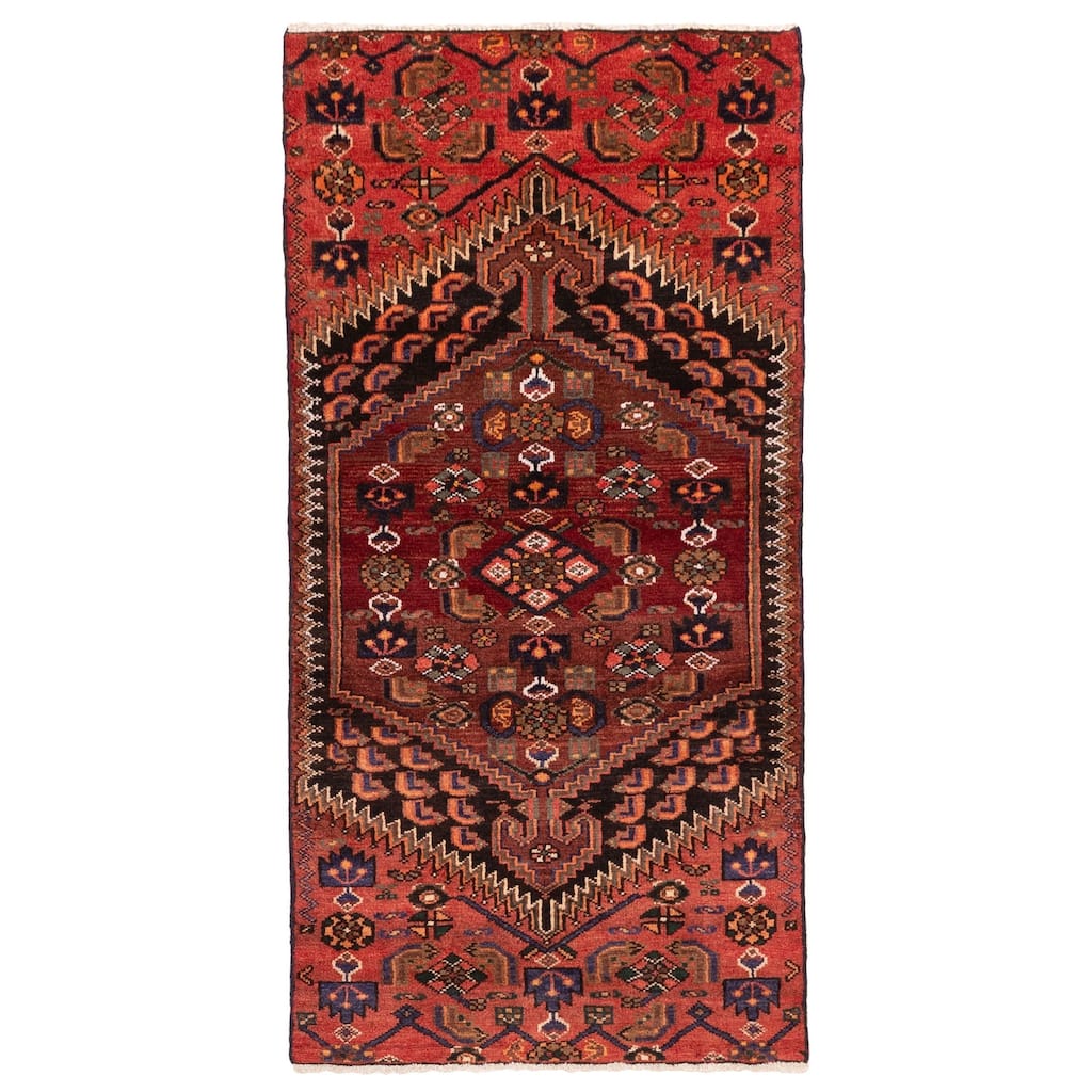 ECARPETGALLERY Hand-knotted Andelz Red Wool Rug - 2'11 x 5'10