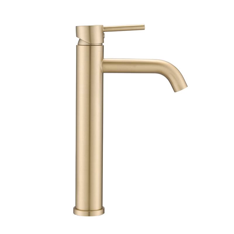 High-end atmosphere bathroom single hole faucet - Brushed Gold