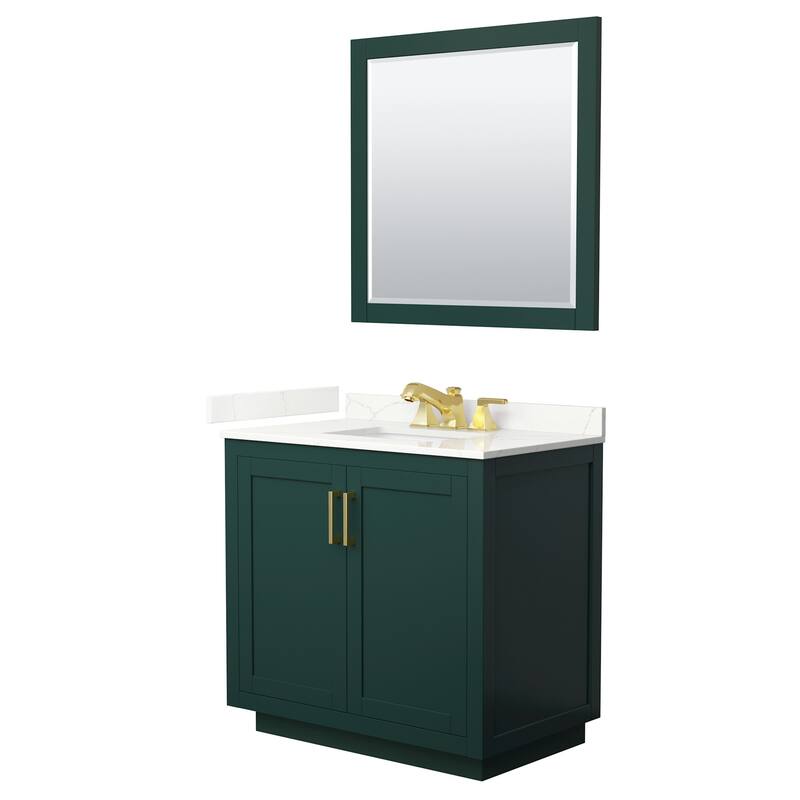 Wyndham Collection WCF292936S-QTZ-US3M34 Miranda 36" Free Standing