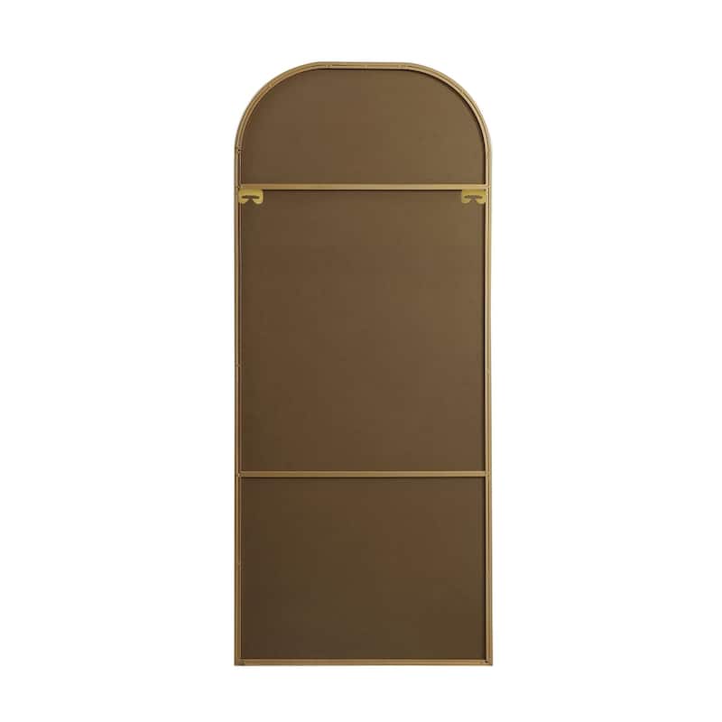 Indigo Home Metal Frame Arch Full Length Mirror 28x66 Inch