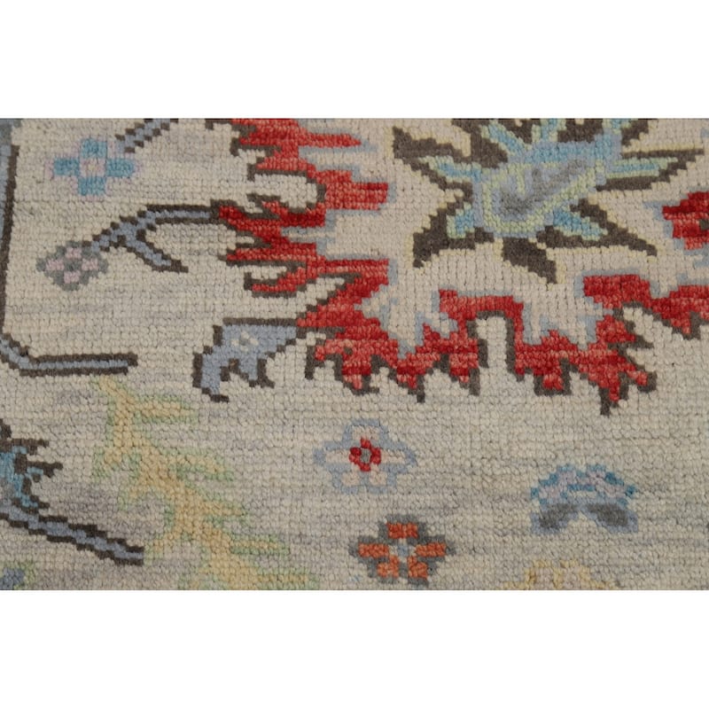 Oushak Indian Area Rug Handmade Transitional Wool Carpet - 8'0"x 9'10"