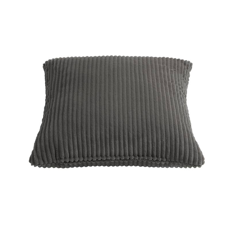 Set of 2 Modern Decorative Soft Corduroy Throw Pillows