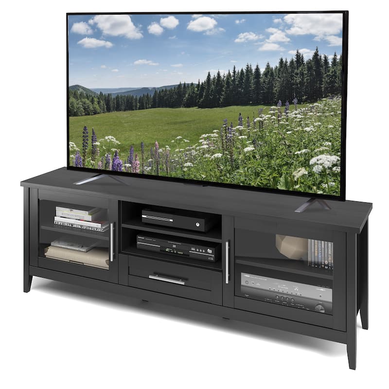 Jackson TV Stand with Glass Doors, for TVs up to 85"