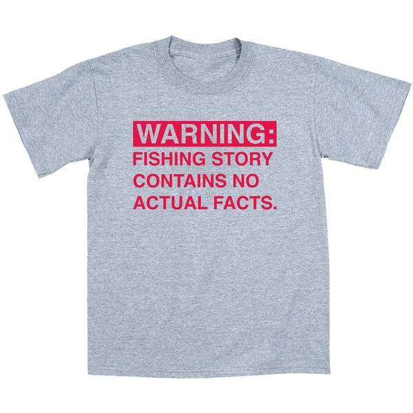 Shop Warning Fishing Story No Facts Father S Day Funny Fish Sport