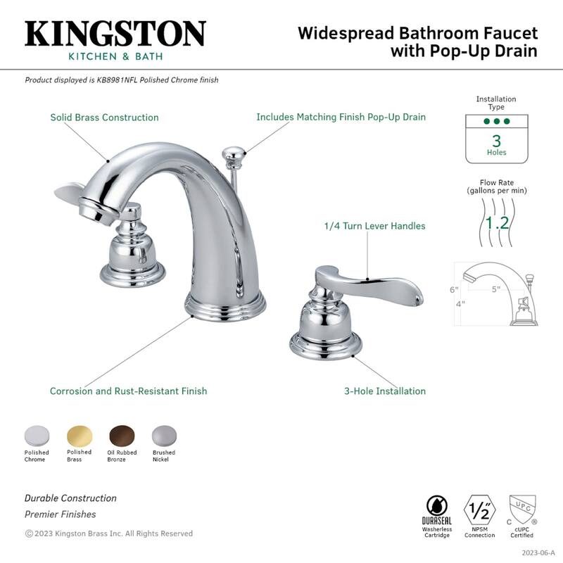 NuWave French 8 in. Widespread Bathroom Faucet