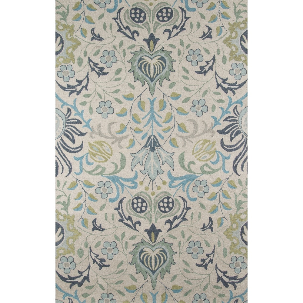 Momeni Newport Hand Tufted Wool Floral Area Rug.