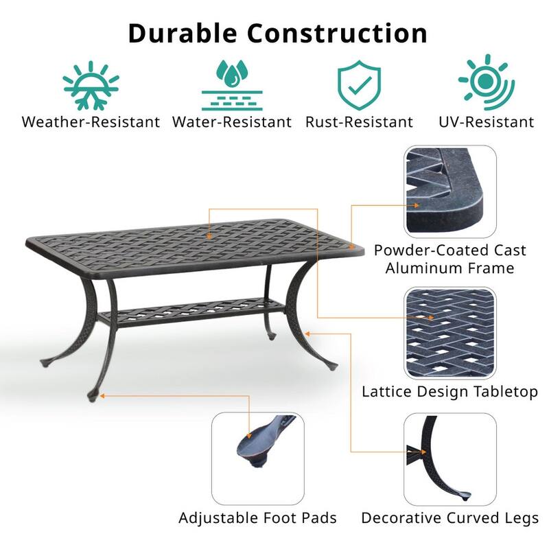 Ventura 21x42 Inch Standard Coffee Table